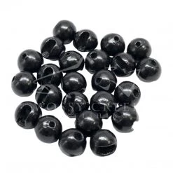 Fulling Mill Slotted Tungsten Bead Matte Black Beads, Cones, Eyes