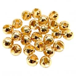 Fulling Mill Beads, Cones, Eyes Slotted Tungsten Bead Gold