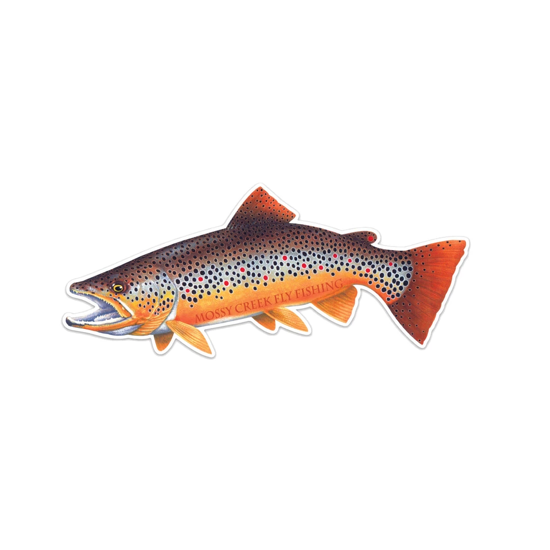 Mossy Creek Fly Fishing Mossy Creek Brown Sticker 3.5" Gifts 1 Mossy Creek Fly Fishing Mossy Creek Brown Sticker 3.5" Gifts