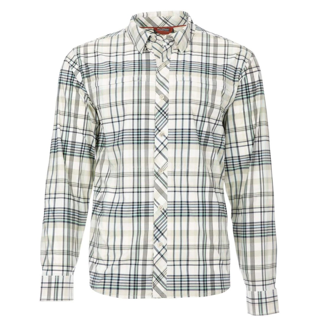 Simms Fishing Products Simms Stone Cold Shirt Pearl Madras Plaid SALE 1 Simms Fishing Products Simms Stone Cold Shirt Pearl Madras Plaid SALE