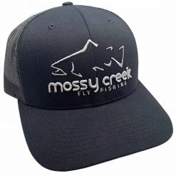 Mossy Creek Fly Fishing Mossy Creek Logo Trucker Black Hats