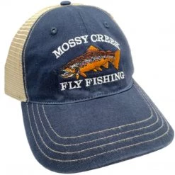 Mossy Creek Fly Fishing Mossy Creek Logo Unstructured Trucker Navy