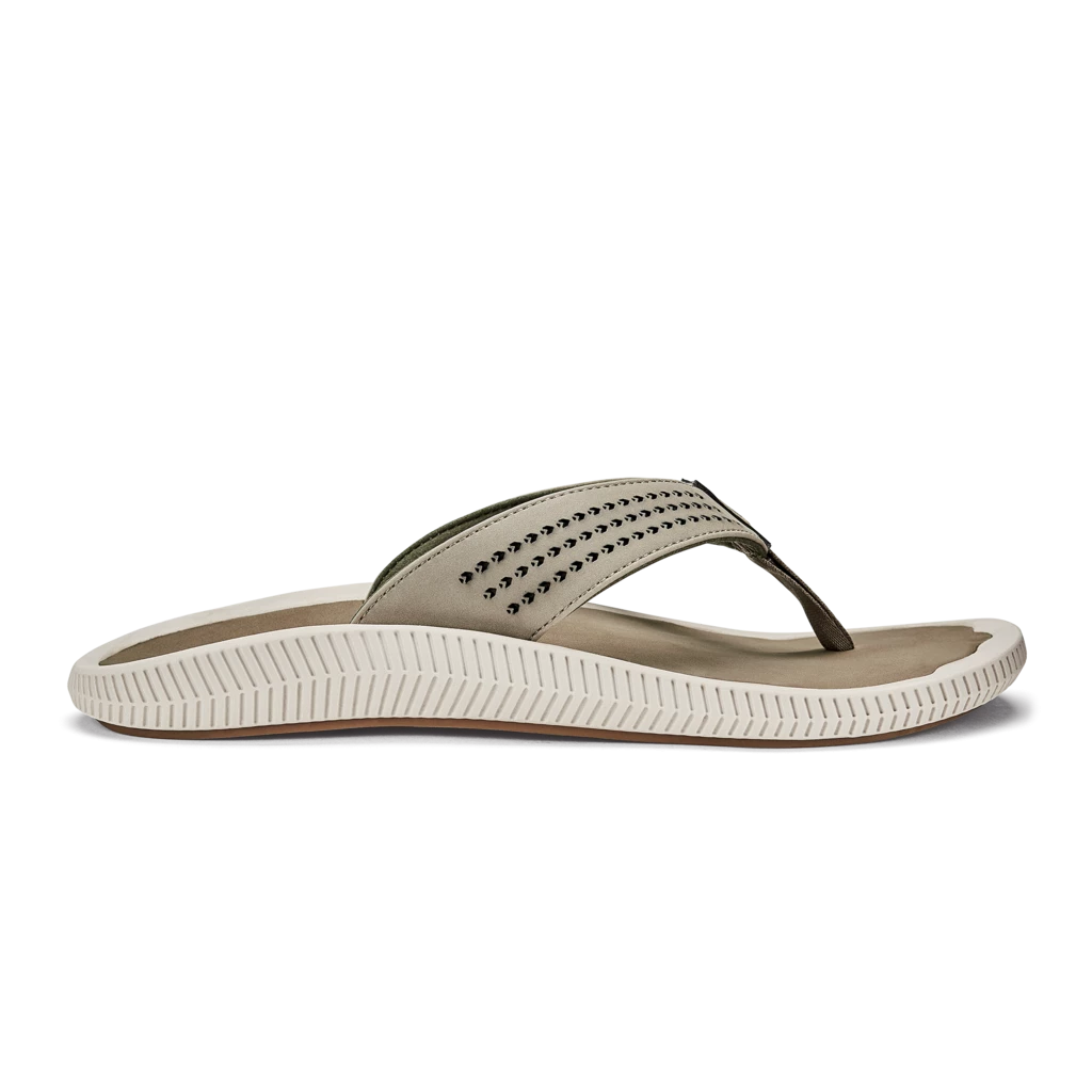 Footwear Olukai Ulele Men's Beach Sandals Clay Mustang 1 Footwear Olukai Ulele Men's Beach Sandals Clay Mustang