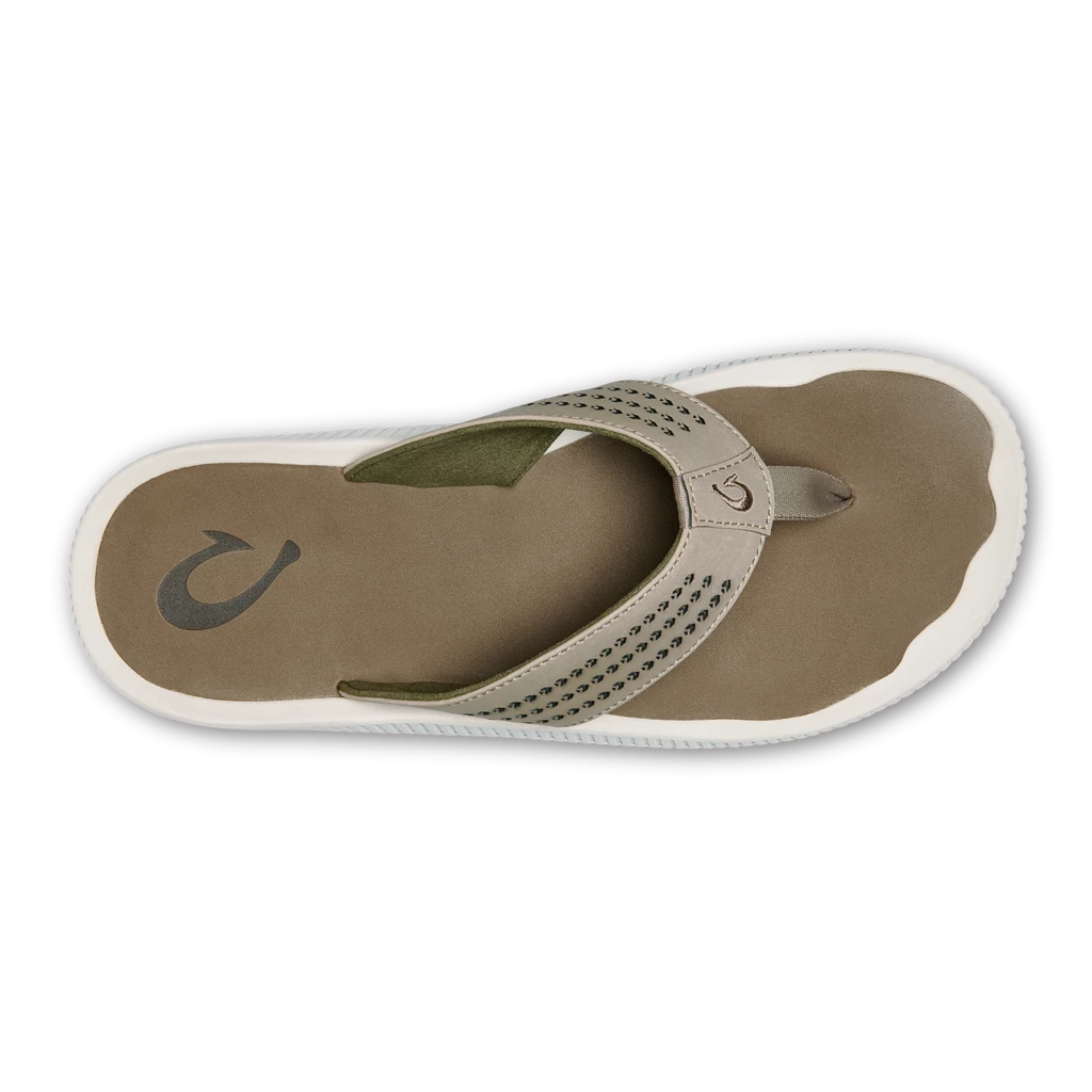 Footwear Olukai Ulele Men's Beach Sandals Clay Mustang 2 Footwear Olukai Ulele Men's Beach Sandals Clay Mustang