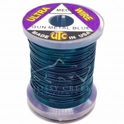 Wapsi Fly Thread, Tinsel, Wire Ultra Wire Gunmetal Blue