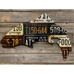 Gifts Cody Richardson's Virginia Antique Trout License Plate Art