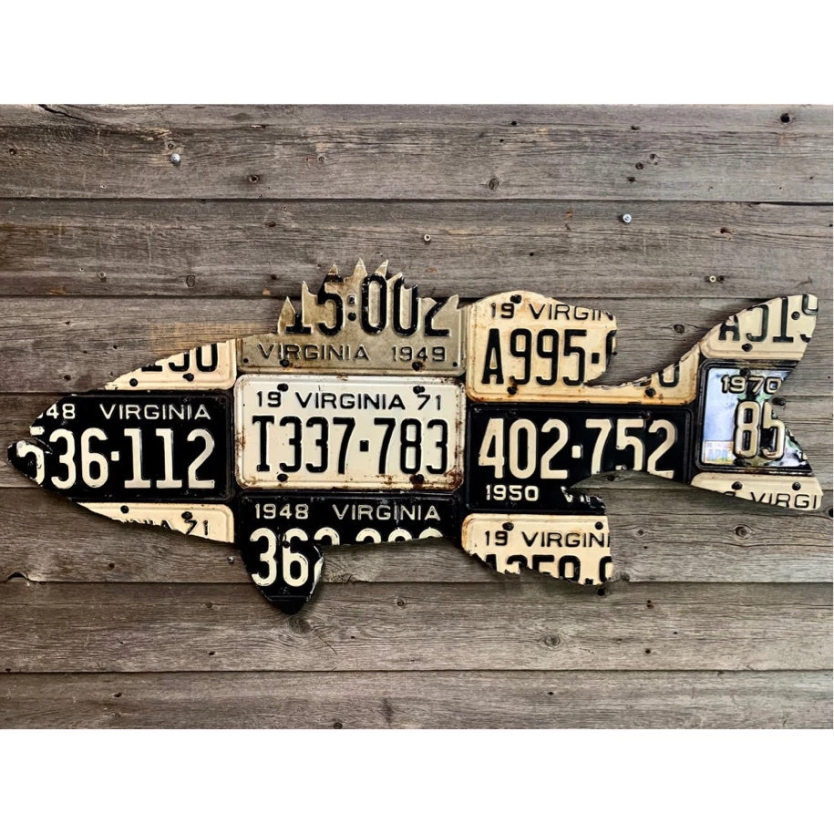 Cody Richardson's Virginia Smallmouth Bass License Plate Art 1 Cody Richardson's Virginia Smallmouth Bass License Plate Art